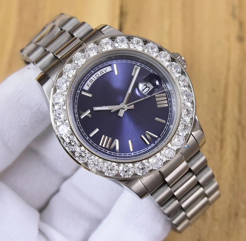 Factory Supplier President 41mm Day-Date 18038 Diamond Blue Watch Green Dial Steel Mens Casual Watch Automatic Mechanical Men's Wristwatches
Factory Supplier President 41mm Day-Date 18038 Diamond Blue Watch Green Dial Steel Mens Casual Watch Automatic Mechanical Men's Wristwatches