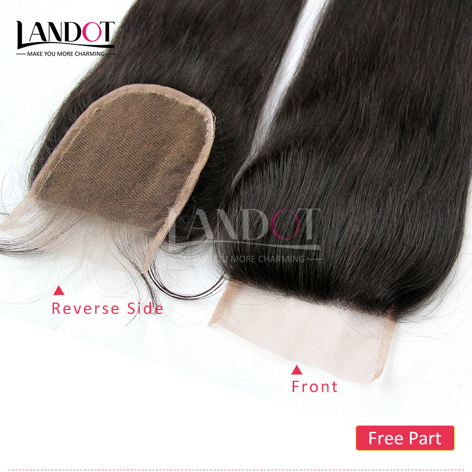 5Pcs Lot Malaysian Straight Virgin Human Hair Weaves With Lace Closure Unprocessed Malaysian Straight Hair 4 Bundles And Closures Soft Full