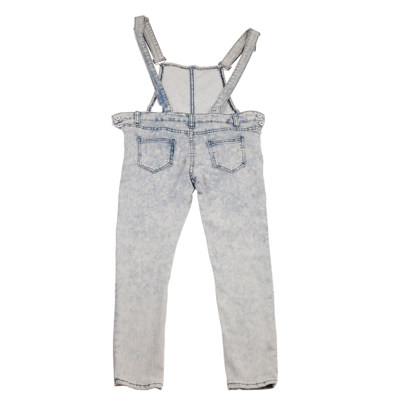 Wholesale- Women Denim Jeans BIB Pants Overalls Straps Jumpsuit Rompers Sexy Casual Spring Autumn Skinny Pants Pockets Jeans Coverall Long