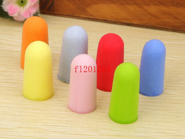 600Pairs/lot DHL fedex Free Shipping Soft Sponge Ear Plugs Tapered Travel Sleep Noise Prevention Earplugs