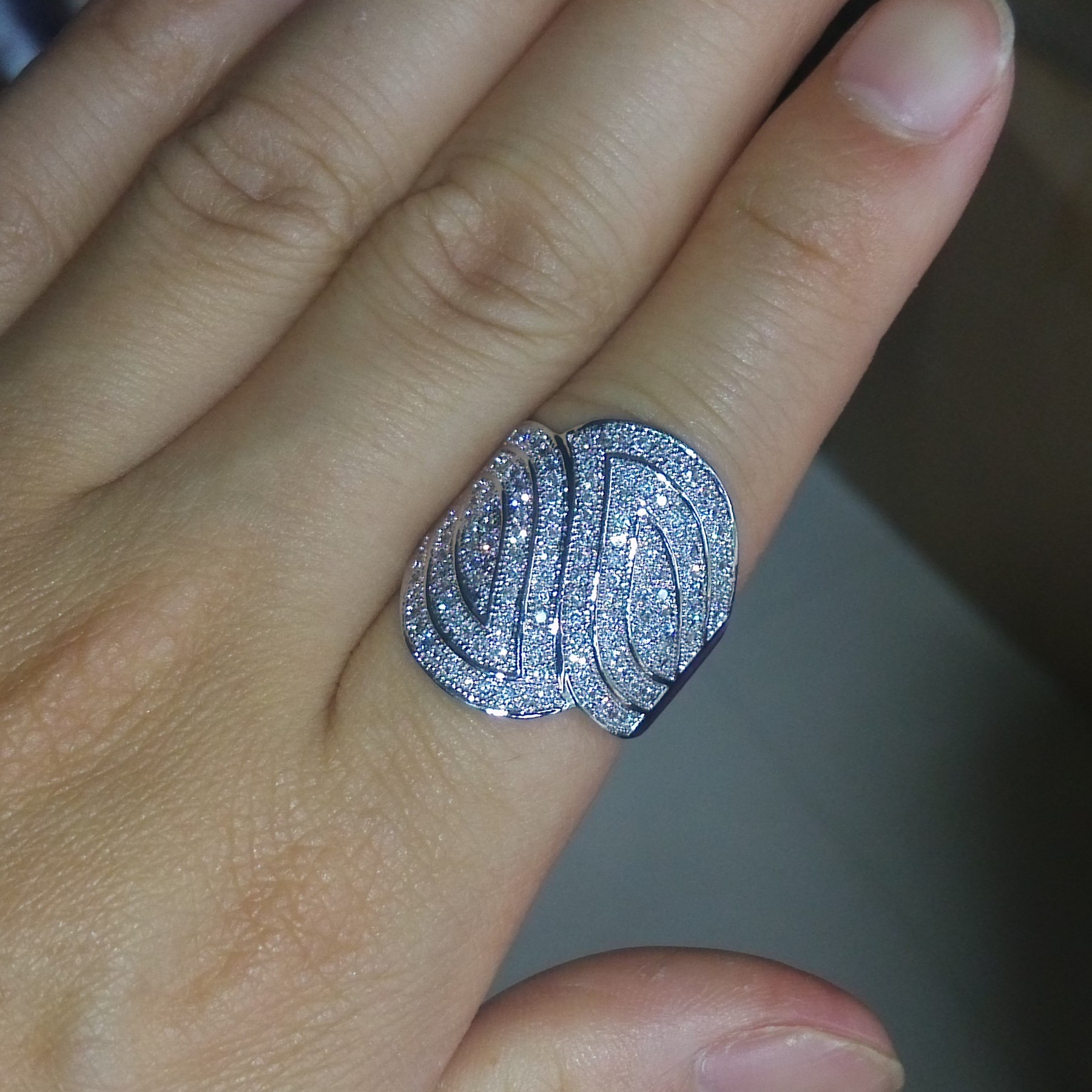 High-Quality 14K Gold Filled White Topaz Gemstone Stackable Wedding Ring Set for Women, 6/7/8/9 1a0c