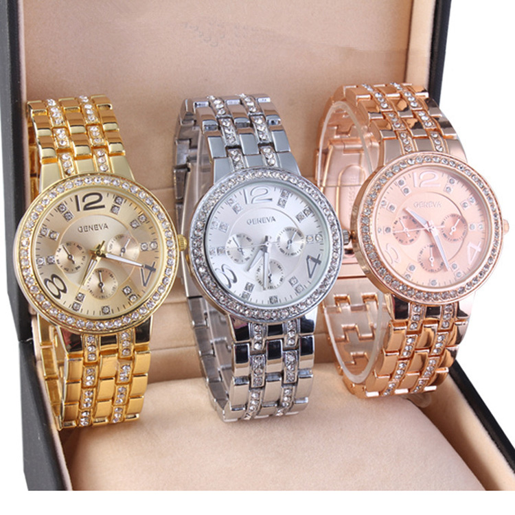 3 Colors Luxury Quartz Diamond Stainless Steel Crystal platinum Watch Unisex Men Women Plated Geneva Bling Ladies Clock wrist Watches, Multi-color
3 Colors Luxury Quartz Diamond Stainless Steel Crystal platinum Watch Unisex Men Women Plated Geneva Bling Ladies Clock wrist Watches, Multi-color