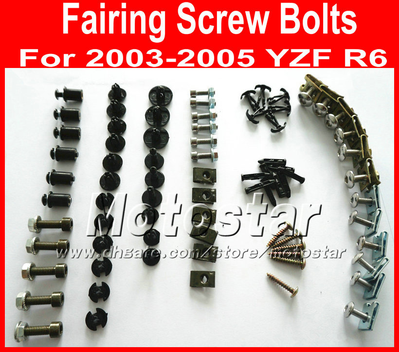 New cheap Motorcycle Fairing screw bolts set for YAMAHA 2003 2004 2005 YZFR6 YZF R6 03 04 05 black fairings aftermarket bolt screws parts
New cheap Motorcycle Fairing screw bolts set for YAMAHA 2003 2004 2005 YZFR6 YZF R6 03 04 05 black fairings aftermarket bolt screws parts