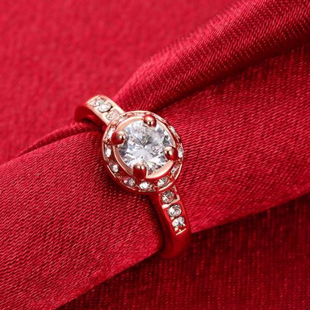 0.8ct Round Cut 4-prong Setting Classic Solitaire Wedding Bridal Ring Halo Crystal Womens Jewelry Gift Size 6