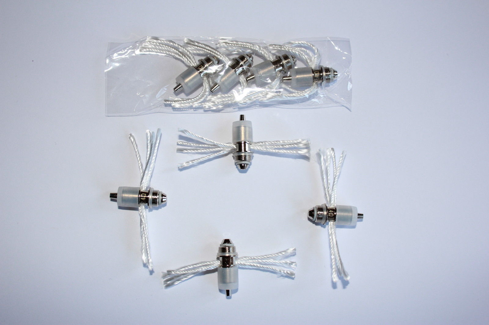 E-Cigarette Atomizer Core Coil Replacement 2.4ohm Long Cotton Wick for Ego CE4+ CE4S Vivi Nova Clearomizer
E-Cigarette Atomizer Core Coil Replacement 2.4ohm Long Cotton Wick for Ego CE4+ CE4S Vivi Nova Clearomizer