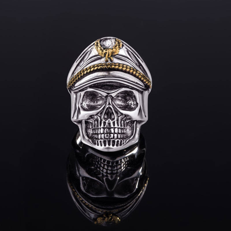 1 Pc New Fashion 2018 Hot sale Eagle Cap Stainless Steel men Punk Skull Ring Drop shipping
1 Pc New Fashion 2018 Hot sale Eagle Cap Stainless Steel men Punk Skull Ring Drop shipping