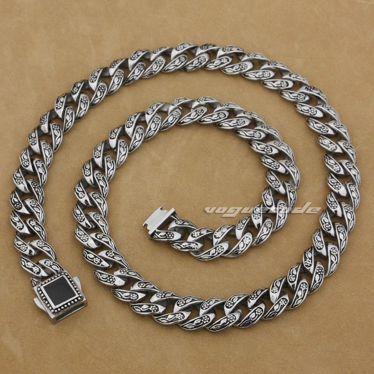 18" ~ 36" 316L Stainless Steel Rose Flower Mens Biker Necklace Chain 4R013N
18" ~ 36" 316L Stainless Steel Rose Flower Mens Biker Necklace Chain 4R013N