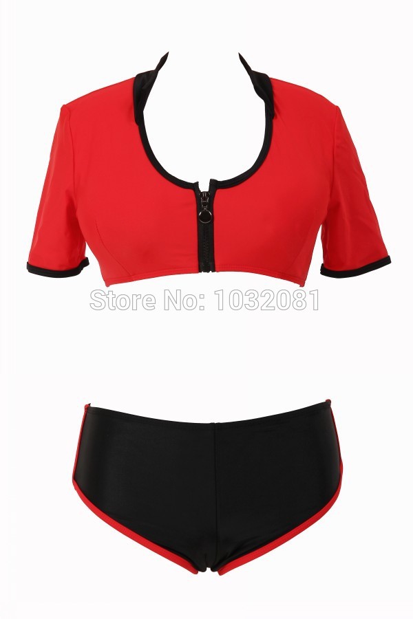 New Arrival Sexy football sport girl zipper bikini with short sleeve Swimsuit bathing suit Swimwear women biquini beachwear V142, Multi
New Arrival Sexy football sport girl zipper bikini with short sleeve Swimsuit bathing suit Swimwear women biquini beachwear V142, Multi