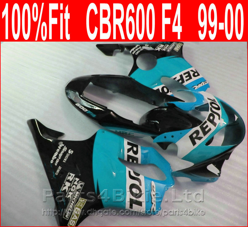 Good blue Repsol Body parts Fitment for Honda CBR 600 F4 custom fairings 1999 2000 fairing kit CBR600 F4 99 00 RMIC, Same as picture
Good blue Repsol Body parts Fitment for Honda CBR 600 F4 custom fairings 1999 2000 fairing kit CBR600 F4 99 00 RMIC, Same as picture