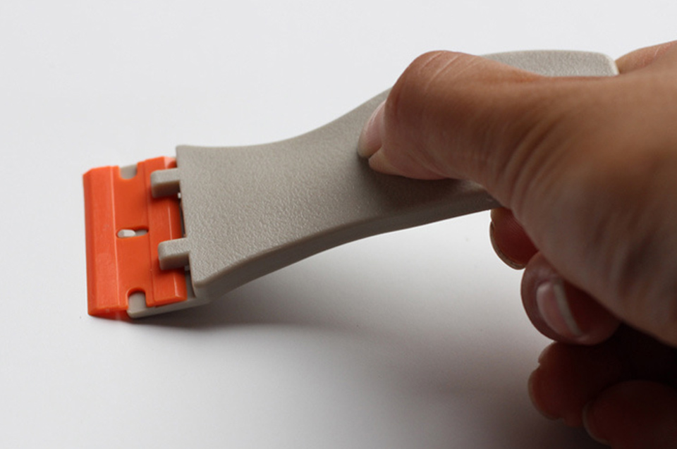10*4cm car wrap tint tool Mini-Razor Blade Scraper with plastic blade for vinyl glue removing MO-207