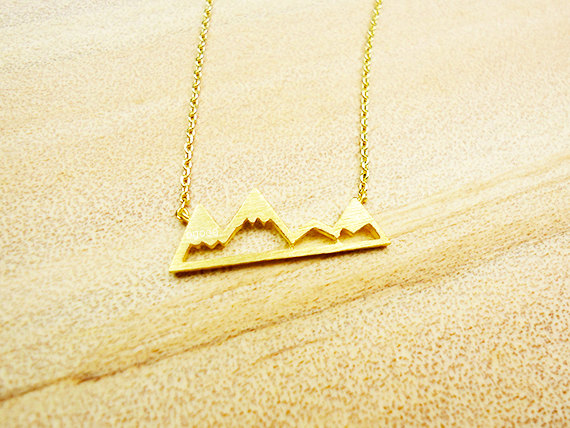 30PCS Cute Snowy Mountain Top Range Necklaces Simple Modern Minimalist Necklace Nature Paris Landscape Necklace for Women