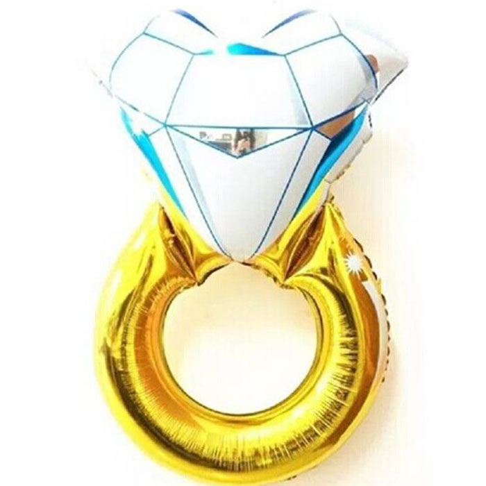 43 Inches Funny Big Diamond Ring Balloon 2015 New Fashion Party Wedding Decorations Diamond Ring Balloon Make a Proposal Wedding Gifts