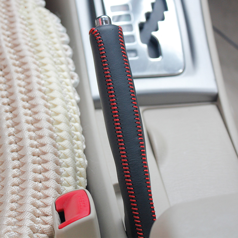 Case for TOYOTA COROLLA new model handbrake cover genuine leather DIY car styling Interior decoration Auto supplies