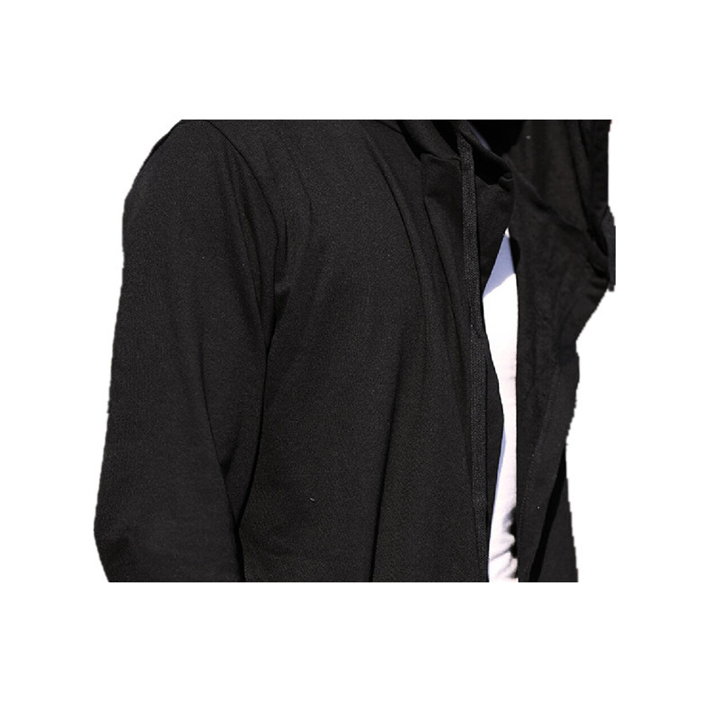 Europe&America style new hoody sweatshirts cloak long sleeves men Shawl outwear streetwear style hoody men's plus long hoodies for men for b
