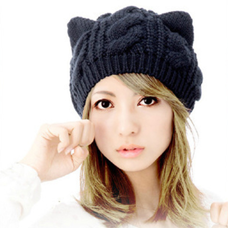 New Fashion Women's Autumn Caps Cat Ear Cute Knitted Hip Hop Casual Warm Men Winter Hat Female Skullies Beanies #CAP6A39, 3#
New Fashion Women's Autumn Caps Cat Ear Cute Knitted Hip Hop Casual Warm Men Winter Hat Female Skullies Beanies #CAP6A39, 3#