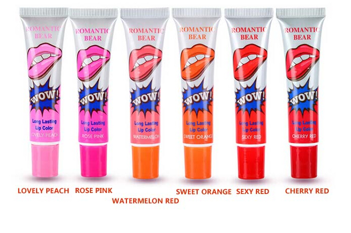 Romantic Bear Lip Gloss Makeup 6 colors Magic Color Peel Mask Tint Pack Lipsticks 960pcs=40sets DHL free lipgloss, Mixed color
Romantic Bear Lip Gloss Makeup 6 colors Magic Color Peel Mask Tint Pack Lipsticks 960pcs=40sets DHL free lipgloss, Mixed color