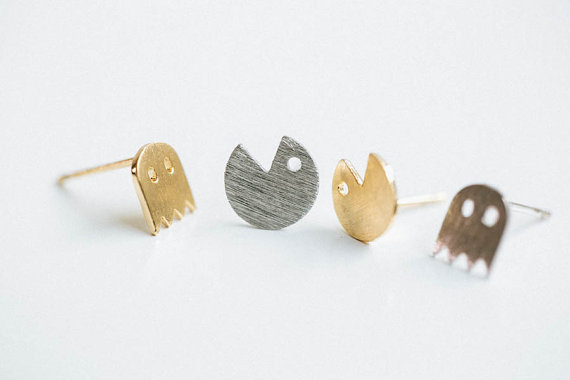 10Pair- S013 Gold Silver Pacman or Pac Man Stud Earrings Cute Ghosts Stud Earrings Game Fun Cartoon Earrings Stud for Girl
10Pair- S013 Gold Silver Pacman or Pac Man Stud Earrings Cute Ghosts Stud Earrings Game Fun Cartoon Earrings Stud for Girl