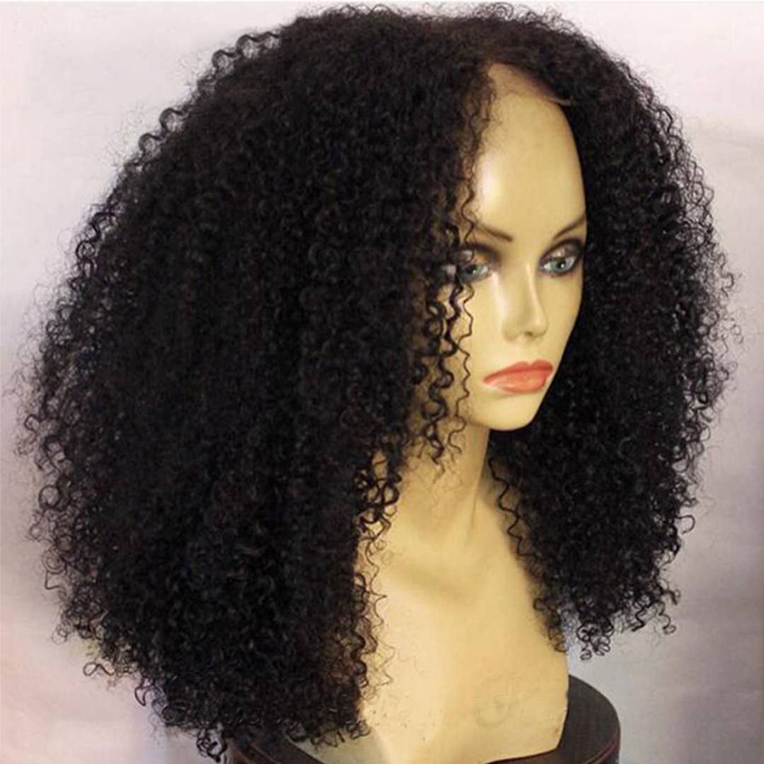360 Lace Frontal Wig 250% Density Pre-Plucked Hairline 360 Lace Front Human Hair Wig Curly Wig for Black Women (12inch with 250% densit