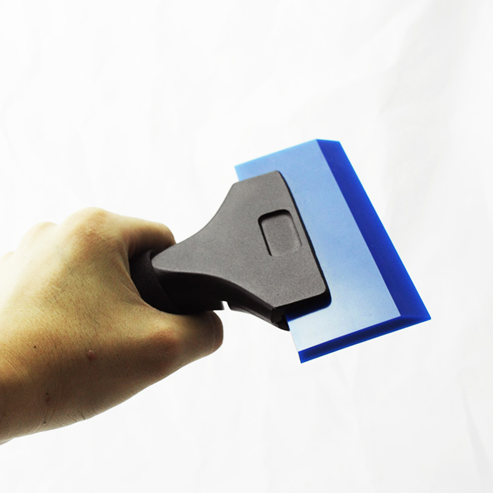 Streak-Free Water Blade Squeegee for Perfect Auto Detailing | Short Handle Design with Hard Rubber Blade for Quick Window Tinting & Household Glass Cl