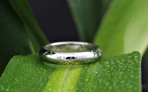 Retro The Lord Of The Rings Designer Soild 925 Sterling Silver Magical Love Wedding Ring Gift