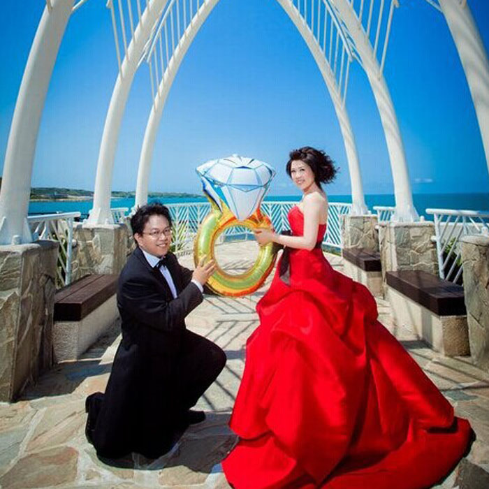43 Inches Funny Big Diamond Ring Balloon 2015 New Fashion Party Wedding Decorations Diamond Ring Balloon Make a Proposal Wedding Gifts