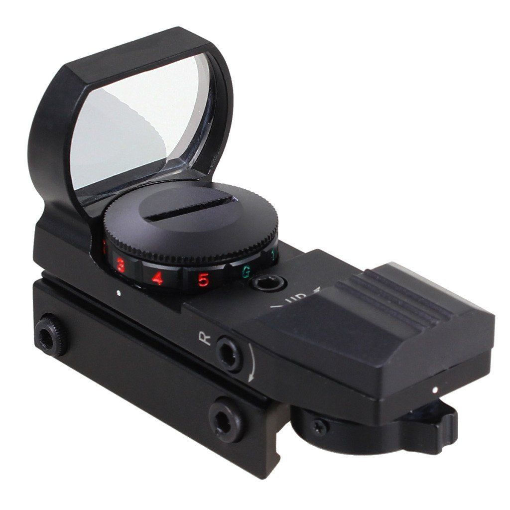 Holographic 11mm or 20mm Picatinny Weaver Rail 4 Type Reticle Red Green Dot Sight Scope
Holographic 11mm or 20mm Picatinny Weaver Rail 4 Type Reticle Red Green Dot Sight Scope