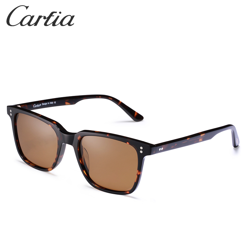 Carfia Newest 5354L mens sunglasses Rectangle Driving Polarized sun glasses sunglasses for men 53mm 4 colors with original box