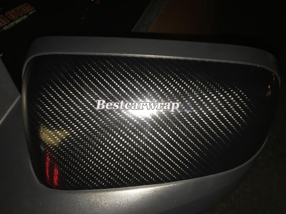 Ultra Gloss 6D Carbon Fiber Vinyl Wrap like real Carbon with Air Bubble Free Low tack glue 3M quality 1.52*20m 5x65ft