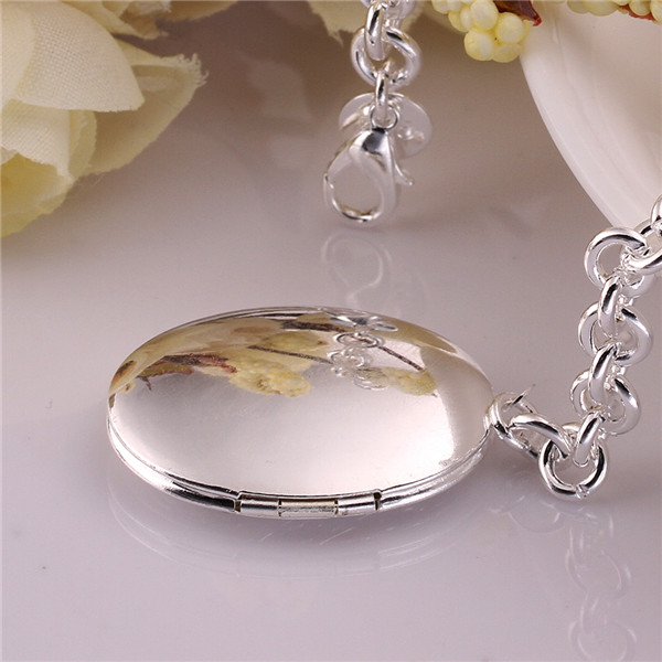 Hot sale gift 925 silver Closed circular carving Bracelet DFMCH349,Brand new fashion 925 sterling silver Chain link bracelets high grade