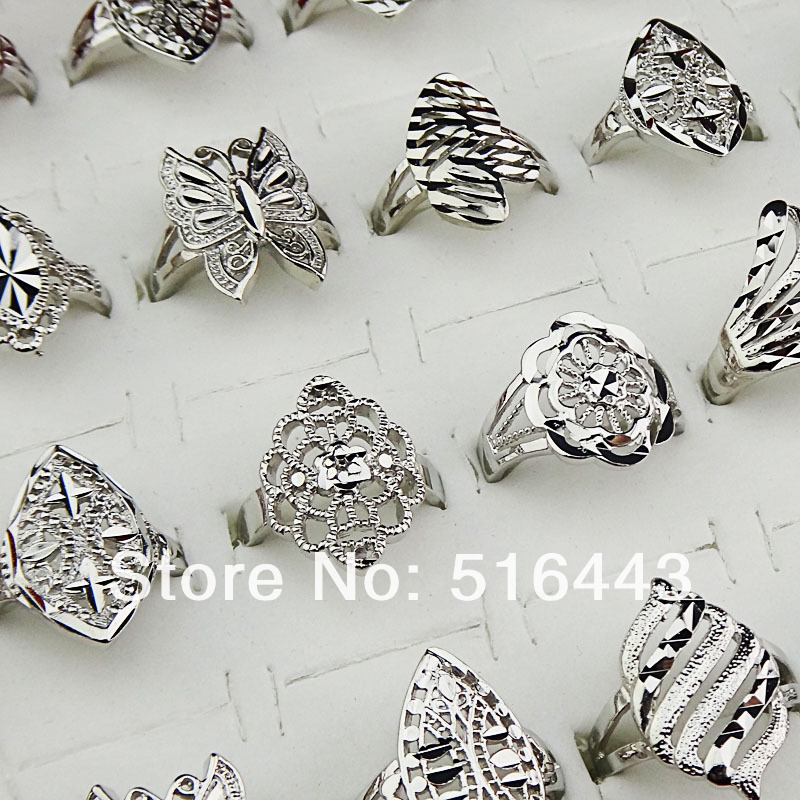 Hot Selling 10pcs 18K White Gold Fashion Womens Mens Mix Style Vintage Rings Wholesale Jewlery Lots A674
Hot Selling 10pcs 18K White Gold Fashion Womens Mens Mix Style Vintage Rings Wholesale Jewlery Lots A674