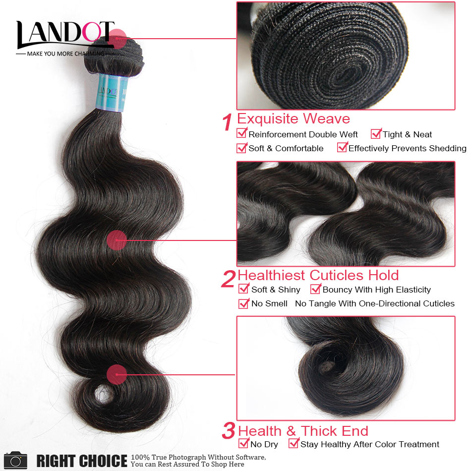 9A Grade Indian Body Wave Virgin Human Hair Weave Bundles 3Pcs Unprocessed Raw Indian Remy Hair Extensions Thick Soft Full Hair Double Wefts
