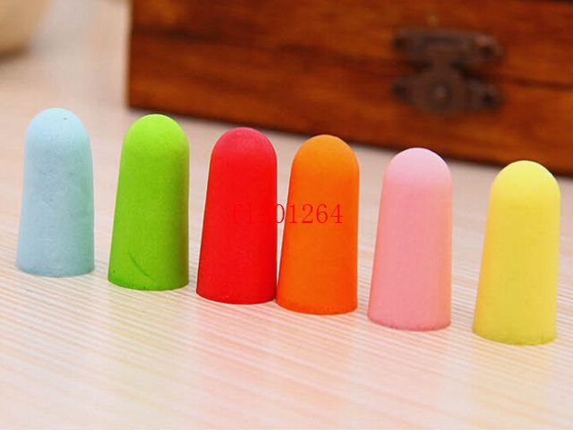 600Pairs/lot DHL fedex Free Shipping Soft Sponge Ear Plugs Tapered Travel Sleep Noise Prevention Earplugs