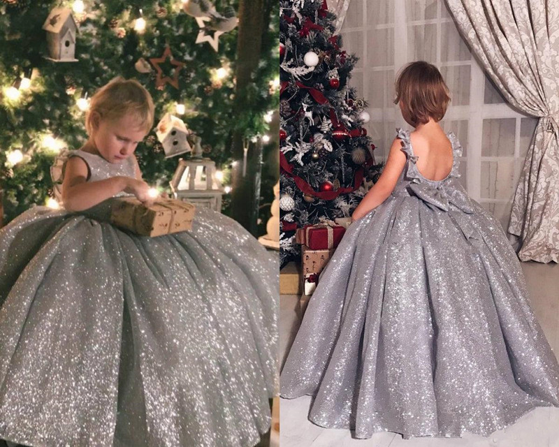 Shinning Flower Girls Dresses Sliver Sequined Floor Length Backless Girls Pageant Dress Ball Gown Kids Wedding Gowns With Big Bow Back, Grape
Shinning Flower Girls Dresses Sliver Sequined Floor Length Backless Girls Pageant Dress Ball Gown Kids Wedding Gowns With Big Bow Back, Grape