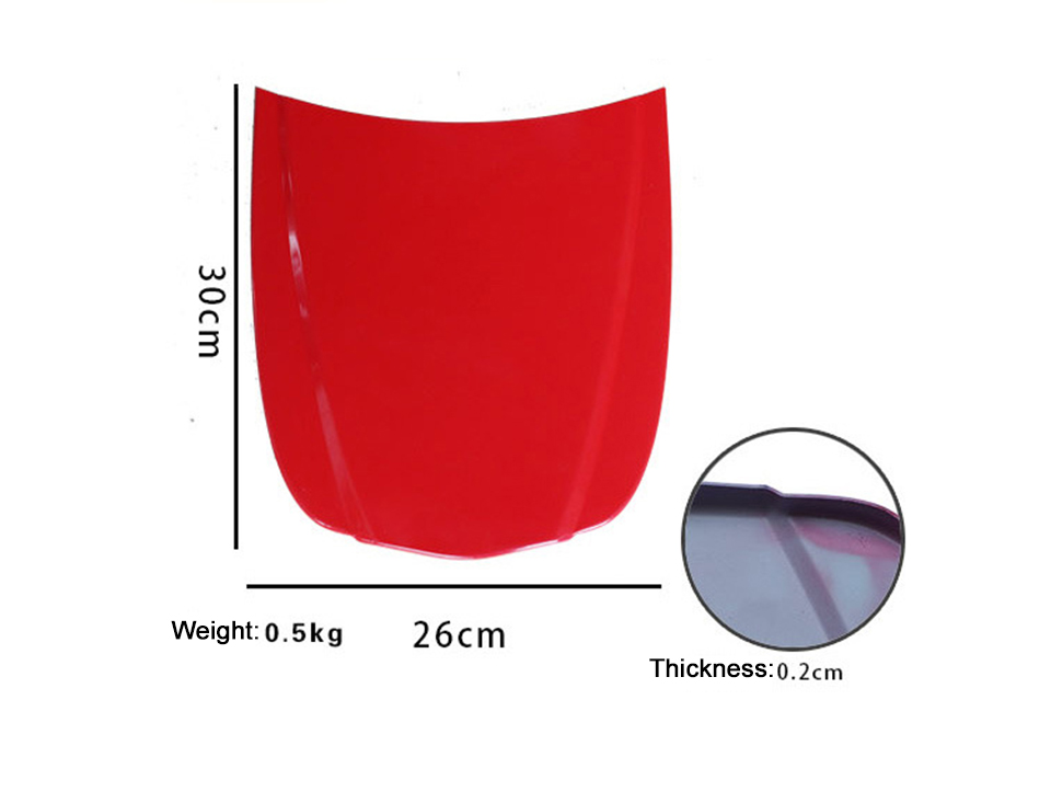 Pre-Painted Mini Auto Hood Display Prop, Small Metal Bonnet for PPF Test and Product Demonstration of Coatings, Waxes & Water Repellent Sprays MO-179C