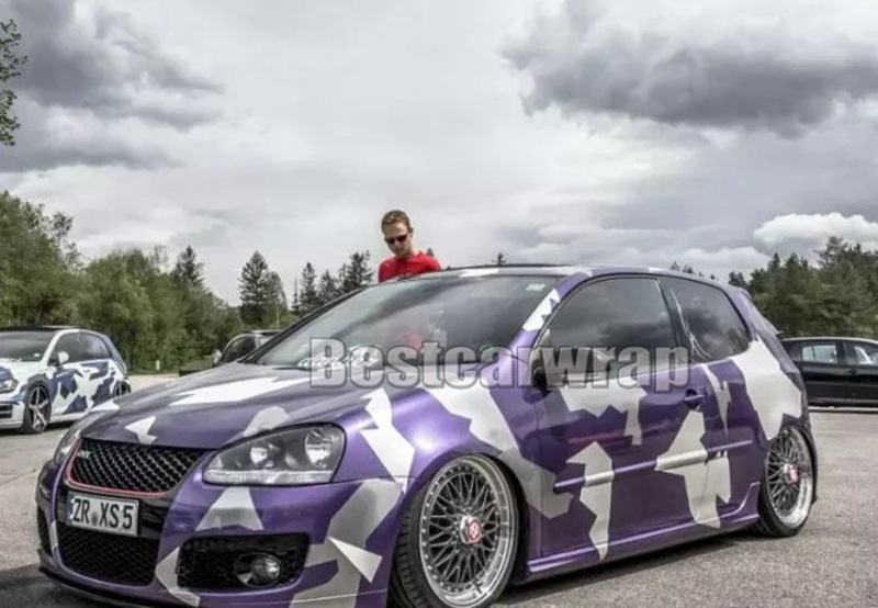 Various Digital / Arctic Camo Vinyl Wrap For Car Wrap Cover With air bubble Free Camouflage Truck coating size 1.52x30m/Roll 5x98ft roll
