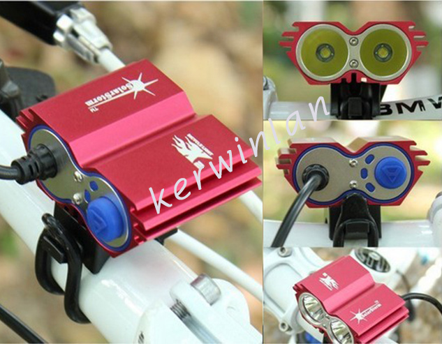 Solarstorm 2*CREE XML U2 LED Bicycle Bike Light Headlamp Headlight kit 4 Switch Modes Outdoor Flash Lights with charger and battery pack
Solarstorm 2*CREE XML U2 LED Bicycle Bike Light Headlamp Headlight kit 4 Switch Modes Outdoor Flash Lights with charger and battery pack