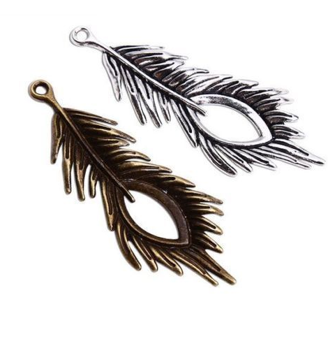 Hot Alloy 50pcs Vintage Style Bronze Silver Zinc Alloy Feathers Charms Necklace Pendant For Jewelry Making 71x28mm
Hot Alloy 50pcs Vintage Style Bronze Silver Zinc Alloy Feathers Charms Necklace Pendant For Jewelry Making 71x28mm