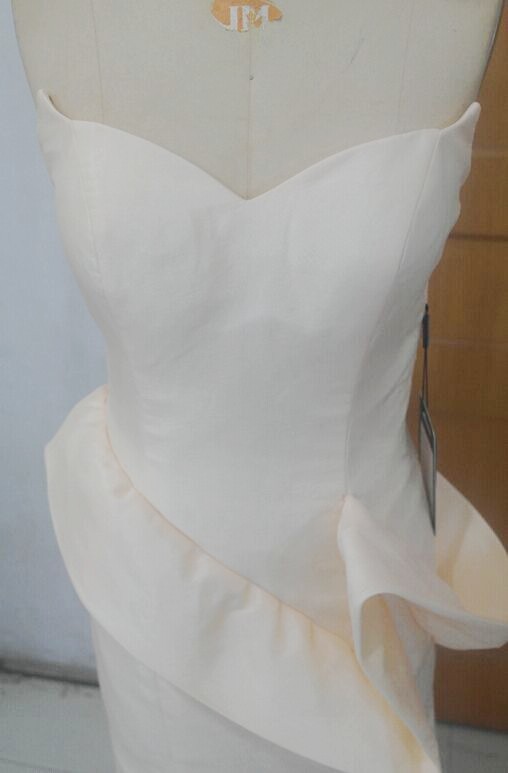 Real Image Bridesmaid Dress Dresses 2017 Long Formal Wedding Gowns Event Prom Modern Beautiful Sleeveless Strapless Luxuries Custom Made