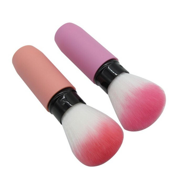Portable Retractable Makeup Blush Brush Cosmetic Adjustable Face Power Kabuki Beauty Blending Make up Flexible Brushes Maquiagem