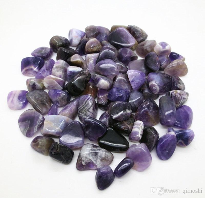 Wholesale 100g 15~25MM Natural Crystal Agate Tumbled stone Beads Chakra Healing reiki & lucky wish stone beads jewelry accessories