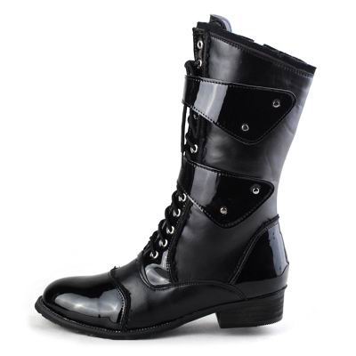 New Design Fashion Tide Mid Half Boots For Men Lace Up With Buckle Motorcycle Boot Man Dressing Up PU leather Cowboy Martin Boot Shoes 38-45, Black
New Design Fashion Tide Mid Half Boots For Men Lace Up With Buckle Motorcycle Boot Man Dressing Up PU leather Cowboy Martin Boot Shoes 38-45, Black