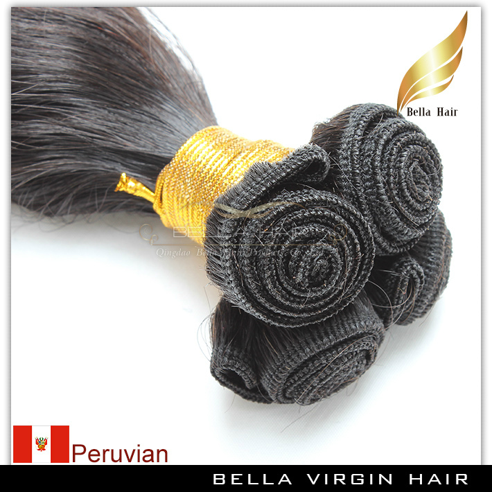 9A Funmi Virgin Peruvian Hair Wavy Bouncy Wavy Natural Black Human Hair Extensions Unprocessed Weft 3/4 PCS Whole Head Fashion Style Tiktok Trending M