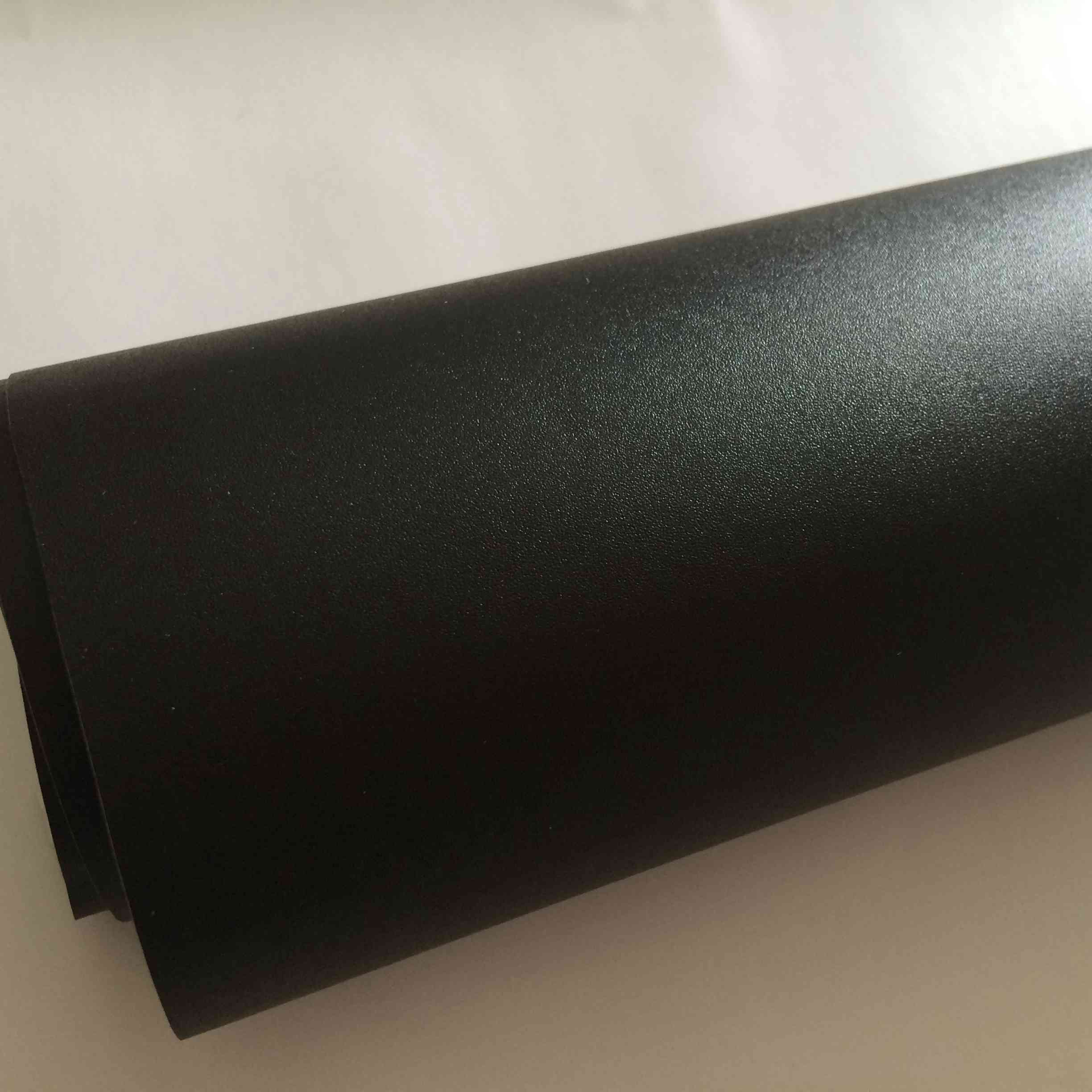 Premium Sanding Black Vinyl Wrap Sticker Whole Shiny Car Wrapping Covering Film With Air Release Initial Low Tack Glue Self Adhesive Foil 1.52x18m 5X5