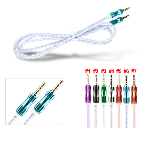 1m 3ft Auxiliary cord Calabash style Metal port Car Stereo Audio line Durable jelly wire Extension 3.5mm male to male aux cable
1m 3ft Auxiliary cord Calabash style Metal port Car Stereo Audio line Durable jelly wire Extension 3.5mm male to male aux cable