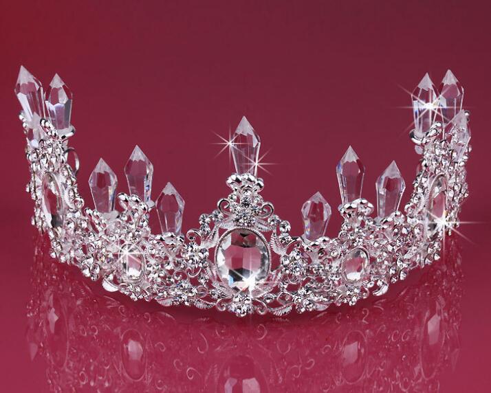 Bridal Accessories Tiaras Earrings Accessories Wedding Jewelry Sets cheap price fashion style bride hair dress HK82