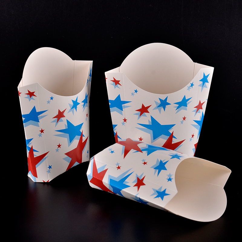 Color Stars Paper French Fries Cup Disposable Fried Chicken Popcorn Snacks Cup Holder Foldable Dessert Package SK727
Color Stars Paper French Fries Cup Disposable Fried Chicken Popcorn Snacks Cup Holder Foldable Dessert Package SK727