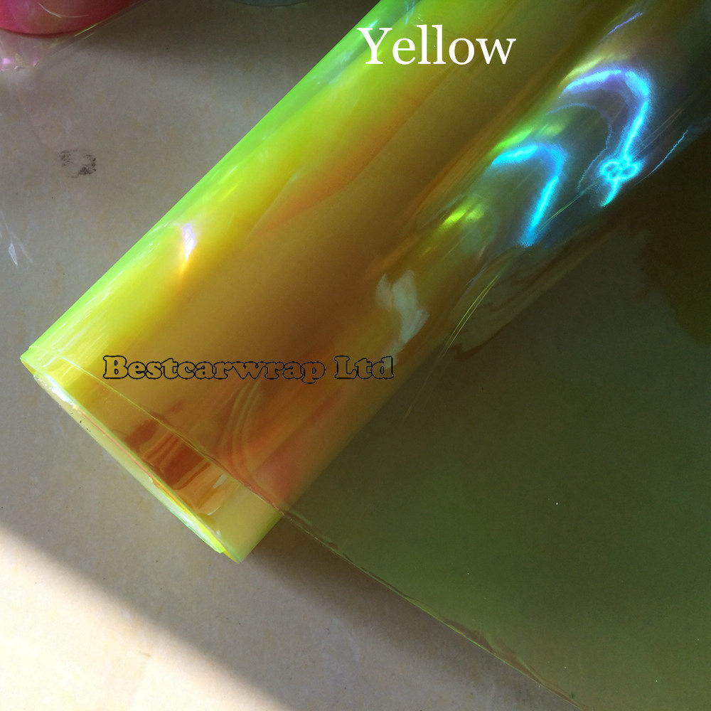 12 Roll / lot Chameleon Headlight Film Tint Taillight / Motorbike Headlight Rear Lamp Tint Tinting Film Size 0.3x10m/ Roll