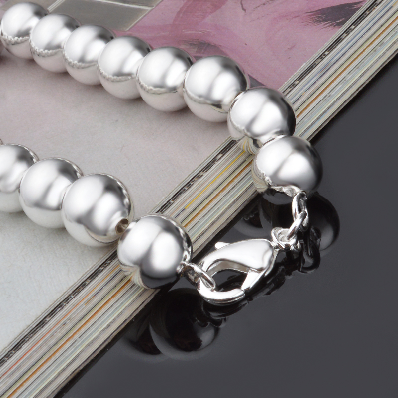 Free Shipping with tracking number Top Sale 925 Silver Bracelet 10M hollow beads Bracelet Silver Jewelry 20Pcs/lot cheap 1559