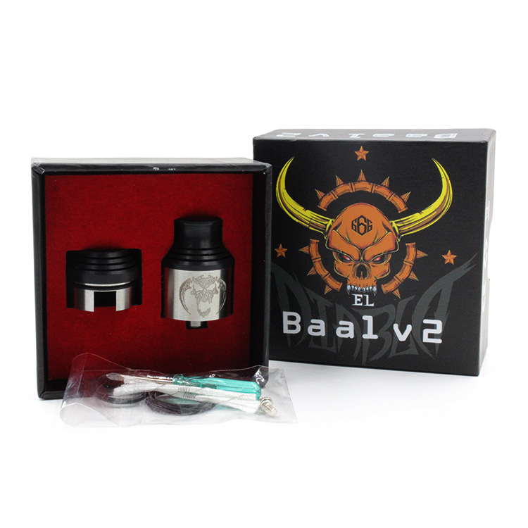 Newest Vaporizer Baal V2 RDA Atomizers Rebuildable Drip coil clone 12 Holes Airflow Control Huge Vapor vs Doge V4 RDA
Newest Vaporizer Baal V2 RDA Atomizers Rebuildable Drip coil clone 12 Holes Airflow Control Huge Vapor vs Doge V4 RDA