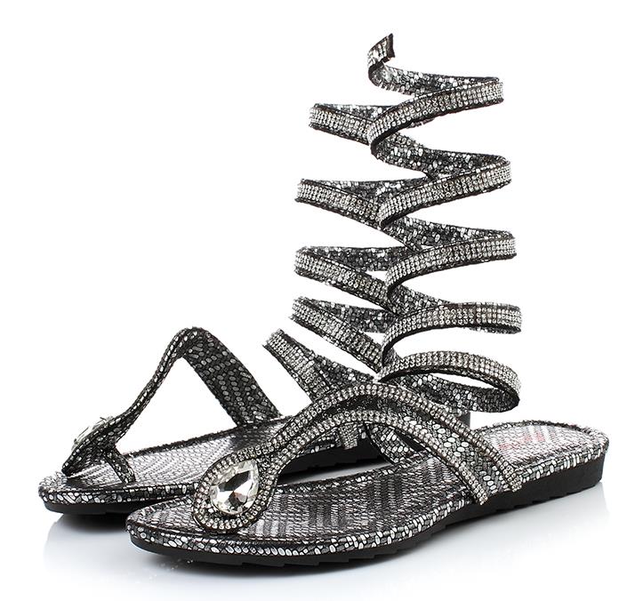 gladiator sandals wrap around leg